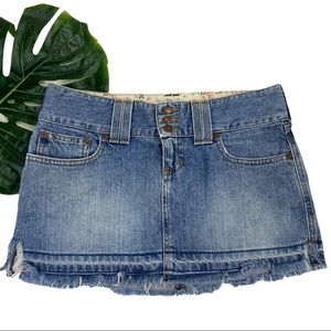 ABERCROMBIE AND FITCH Y2K DENIM JEAN MINI SKIRT